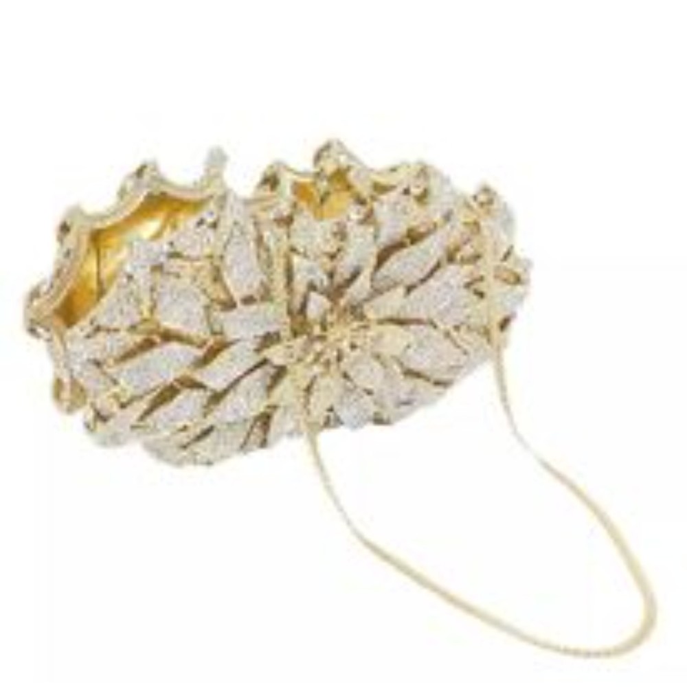Dazzling Crystal Women Evening Metal Clutches Bag